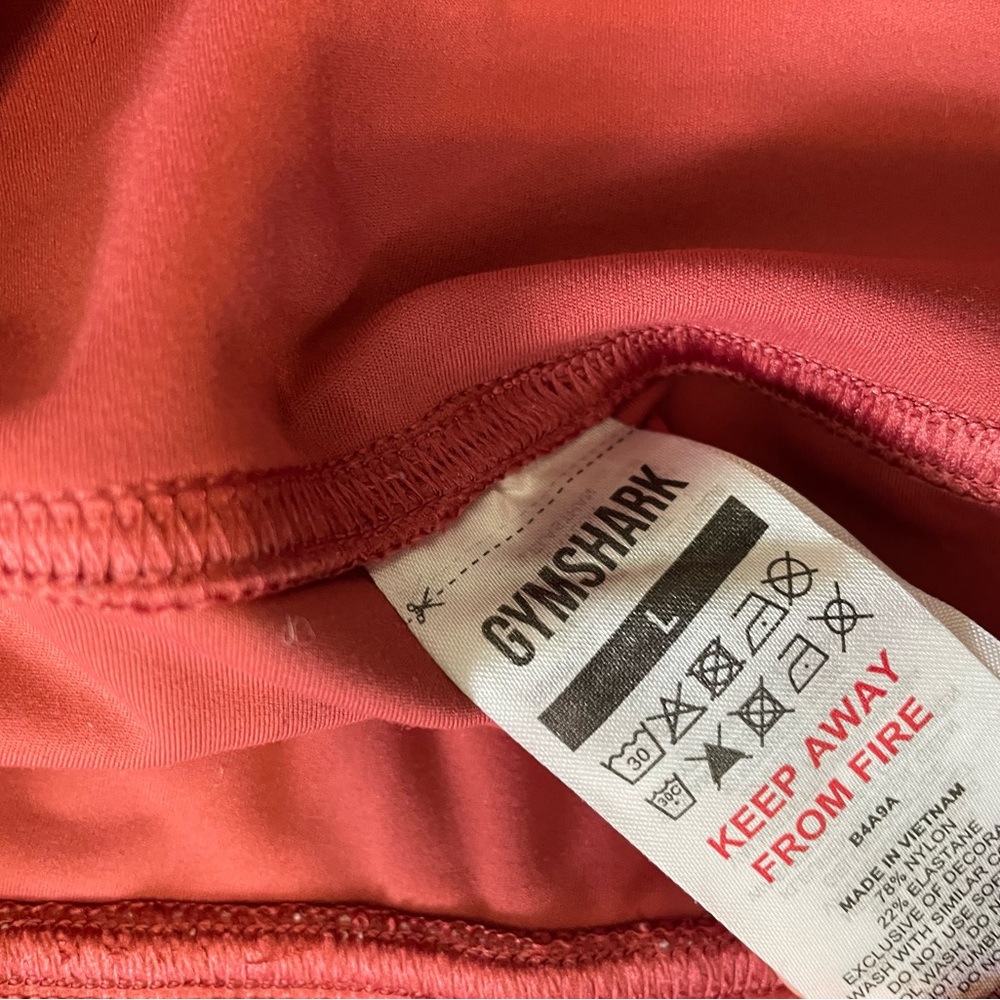Gymshark Women's Athletic Shorts in Red - Picture 5 of 5